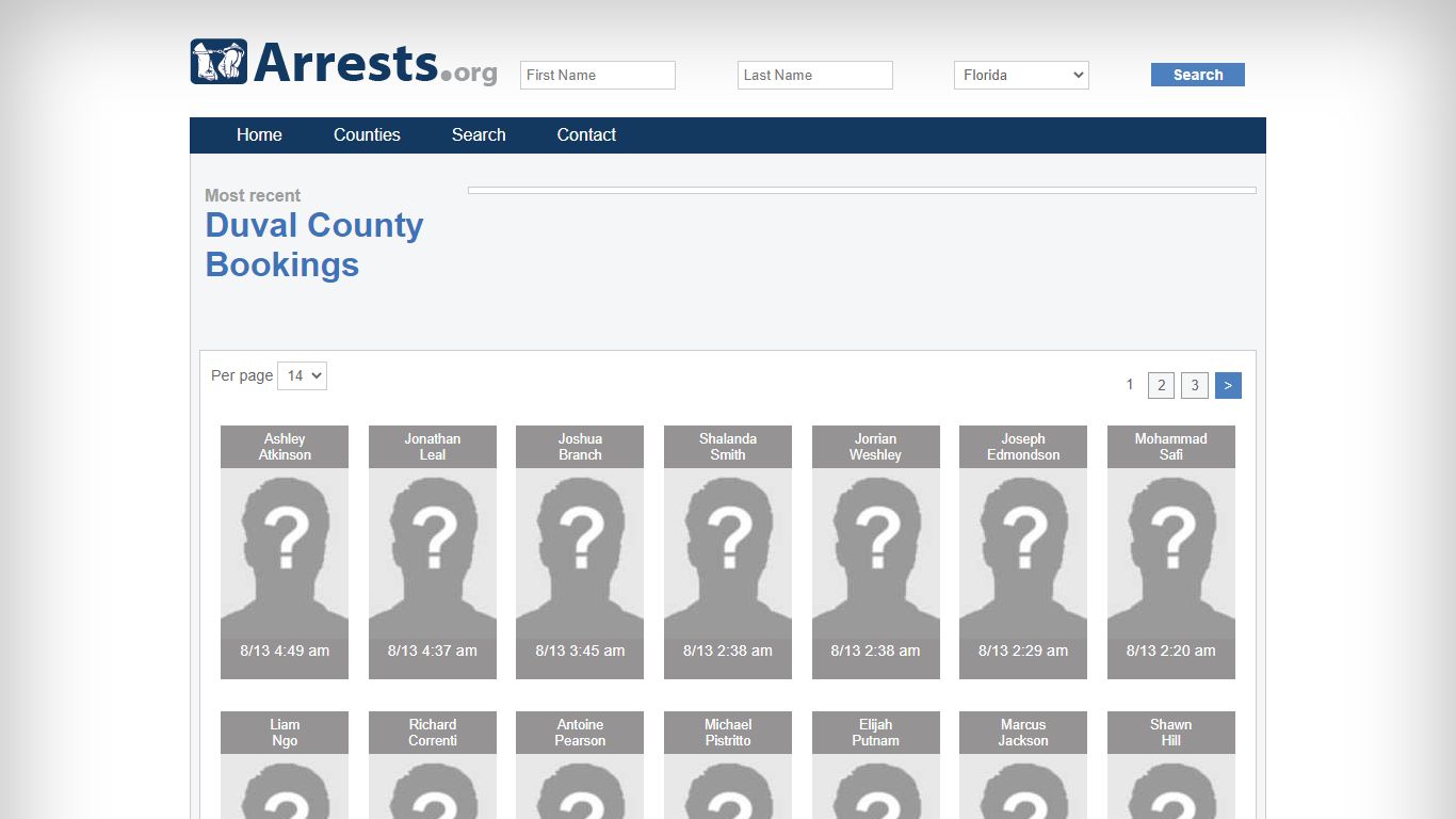 Duval County Arrests and Inmate Search